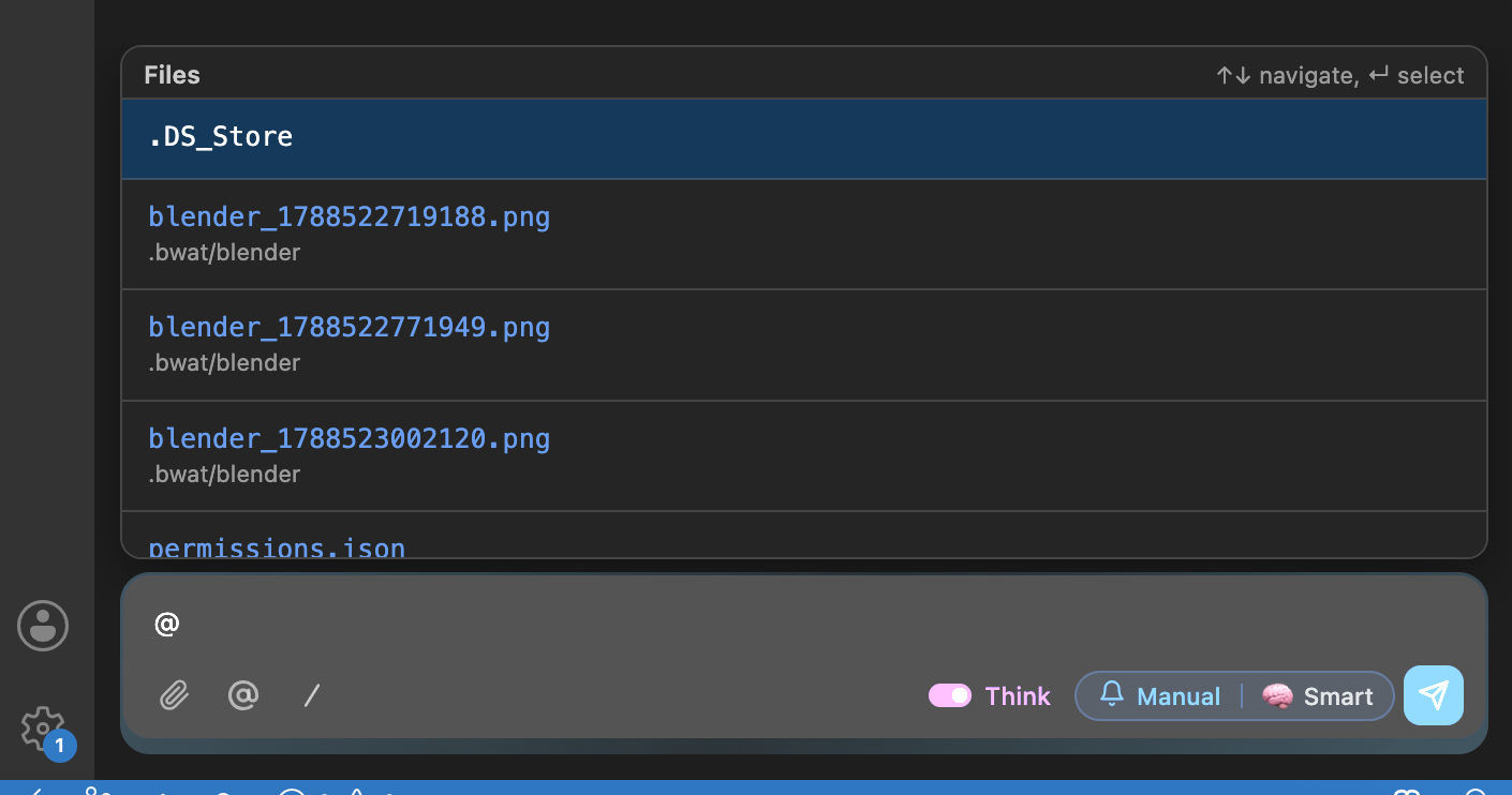 Tap the button for attaching files